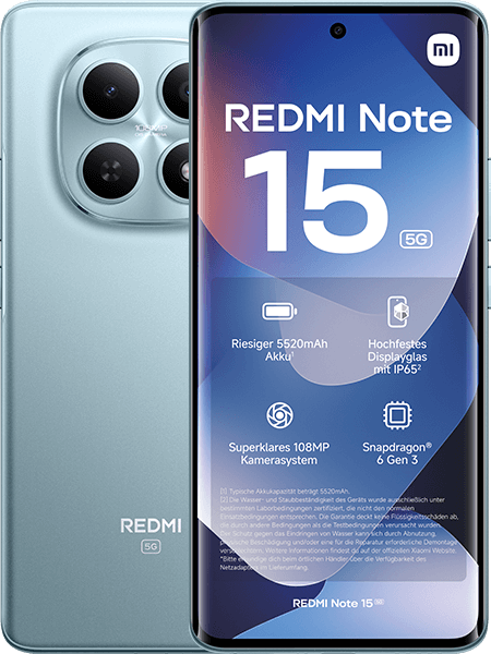 Xiaomi REDMI Note 15 5G 128GB Glacier Blue